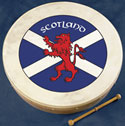 12" Bodhran, Scottish Flag