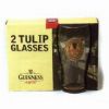 2 Pint Glasses with Guinness Label
