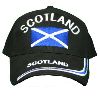 Black Baseball Cap w/"Scotland"