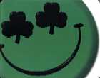 Mousepad: Smiling face with shamrocks
