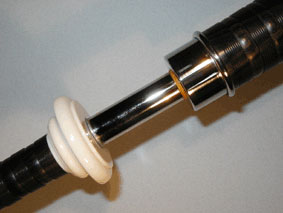 McCallum AB5 Half-Mounted Bagpipe with Plain Sterling