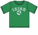Bright Green Tee Shirt with "Irish" and a Shamrock
