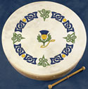 12" Bodhran, Scottish Thistle