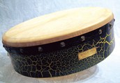 16\" Tunable Bodhran, Green Cracq