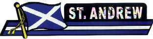 Foil Sticker: Scotland - St. Andrew's cross