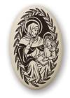 Oval Pendant - Saint Anne