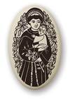 Oval Pendant - Saint Anthony