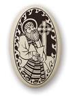 Oval Pendant - Saint Columba