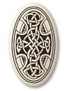 Oval Pendant - Celtic Cross