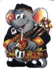 Mousepad: Mouse with Bagpipes