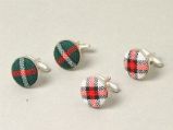 Tartan Wool Cufflinks