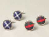 Tartan Silk Cufflinks