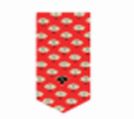 "Black Sheep" Silk Tie with Red Background